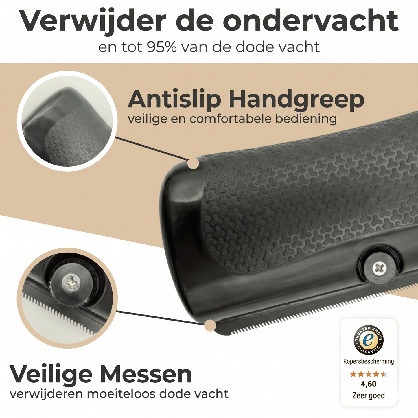 FurEase™ Premium Vachtborstel