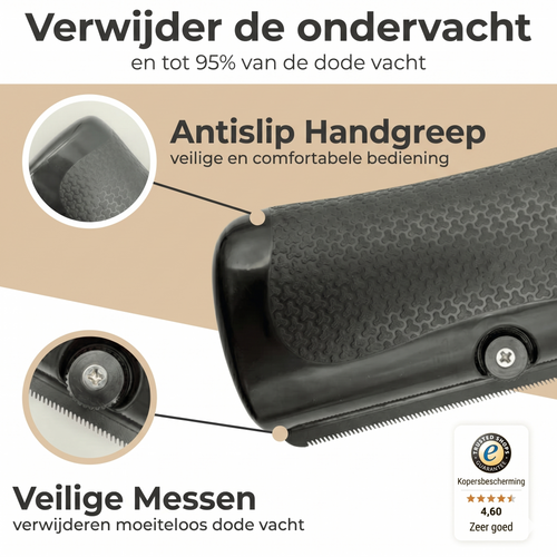 FurEase™ Premium Vachtborstel