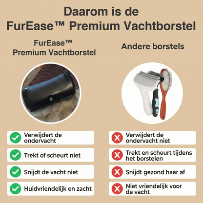 FurEase™ Premium Vachtborstel