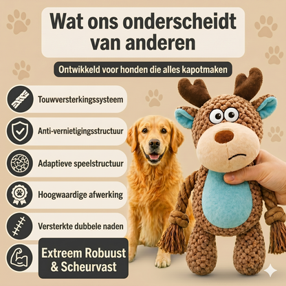 SpeelTrek™ KnuffelTouw – Het Ultieme Speelmaatje voor Jouw Hond